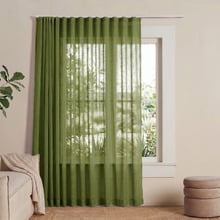 Laurent Sheer S-Fold Single Panel Curtain